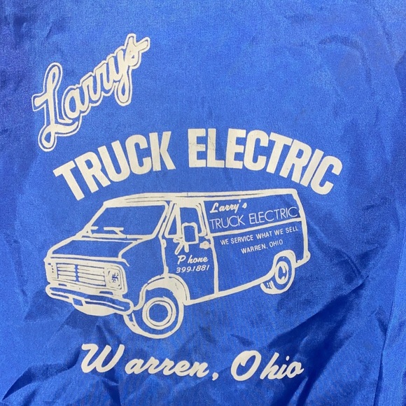 Vintage USA & Graphic 1980’s Truck Electric Men's Nylon Jacket - Picture 3 of 10